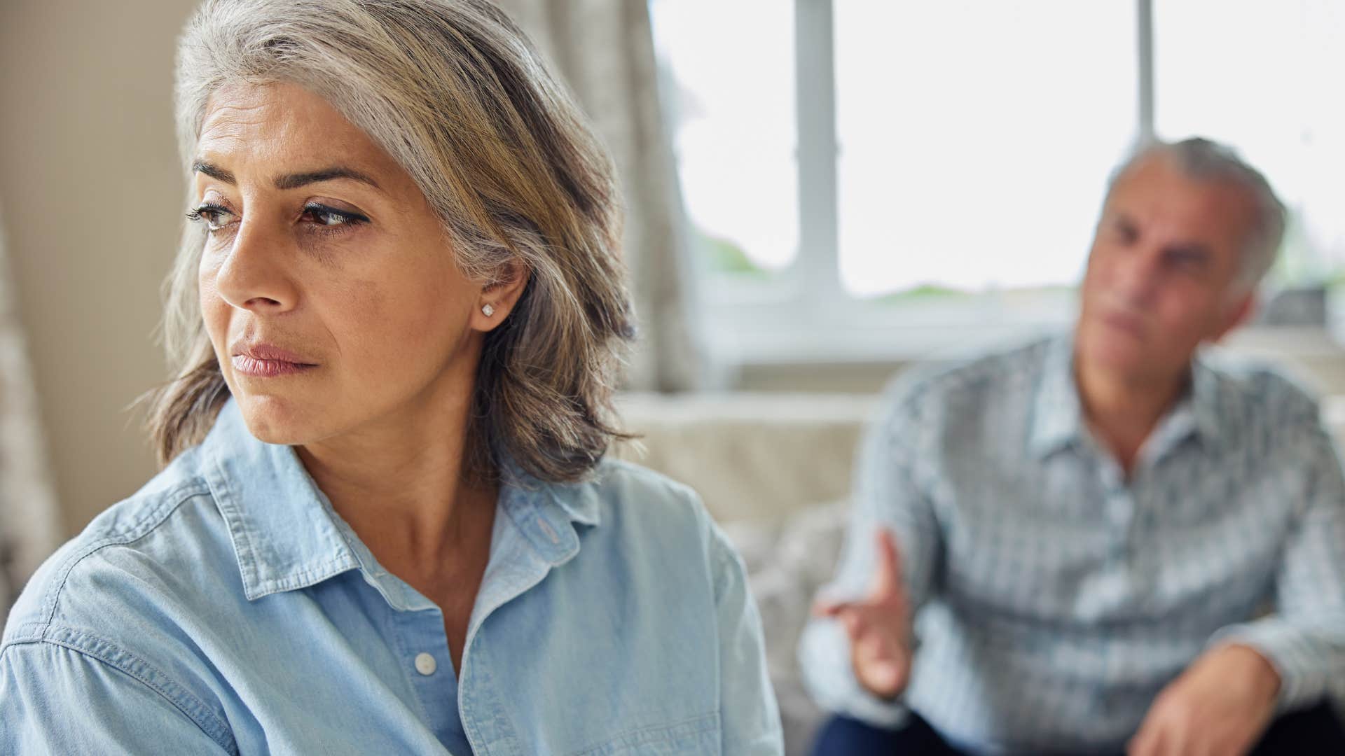 sad couple lost the spark of love