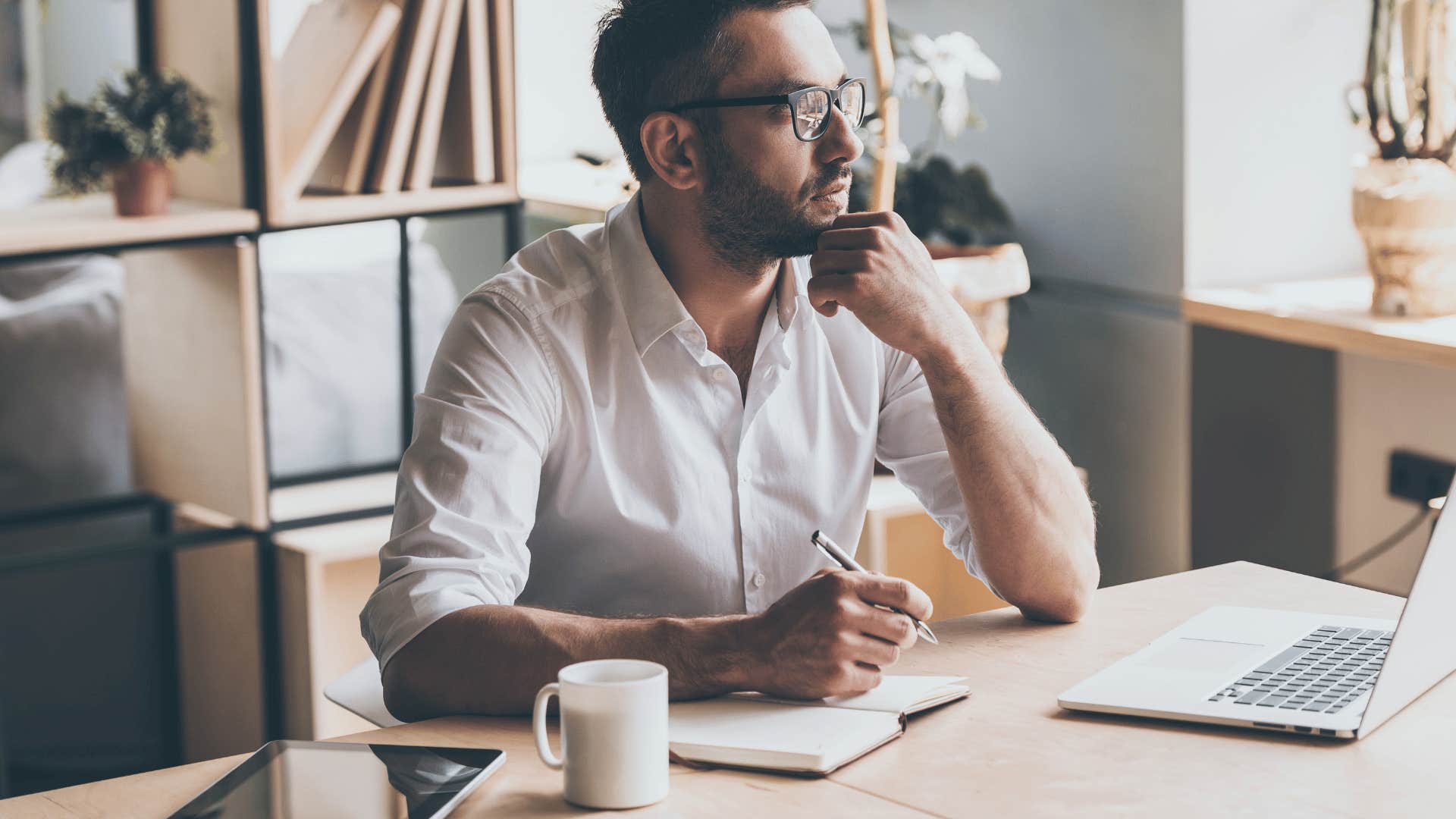 man with high iq and is curious