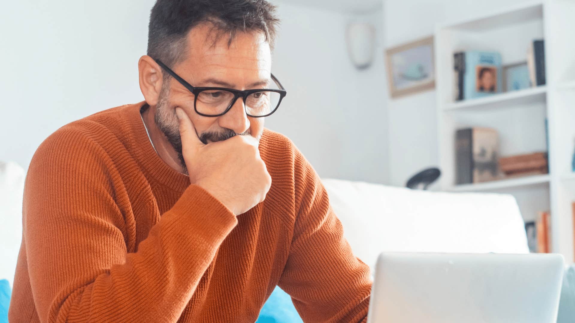 man with high iq enjoying thinking about abstract ideas