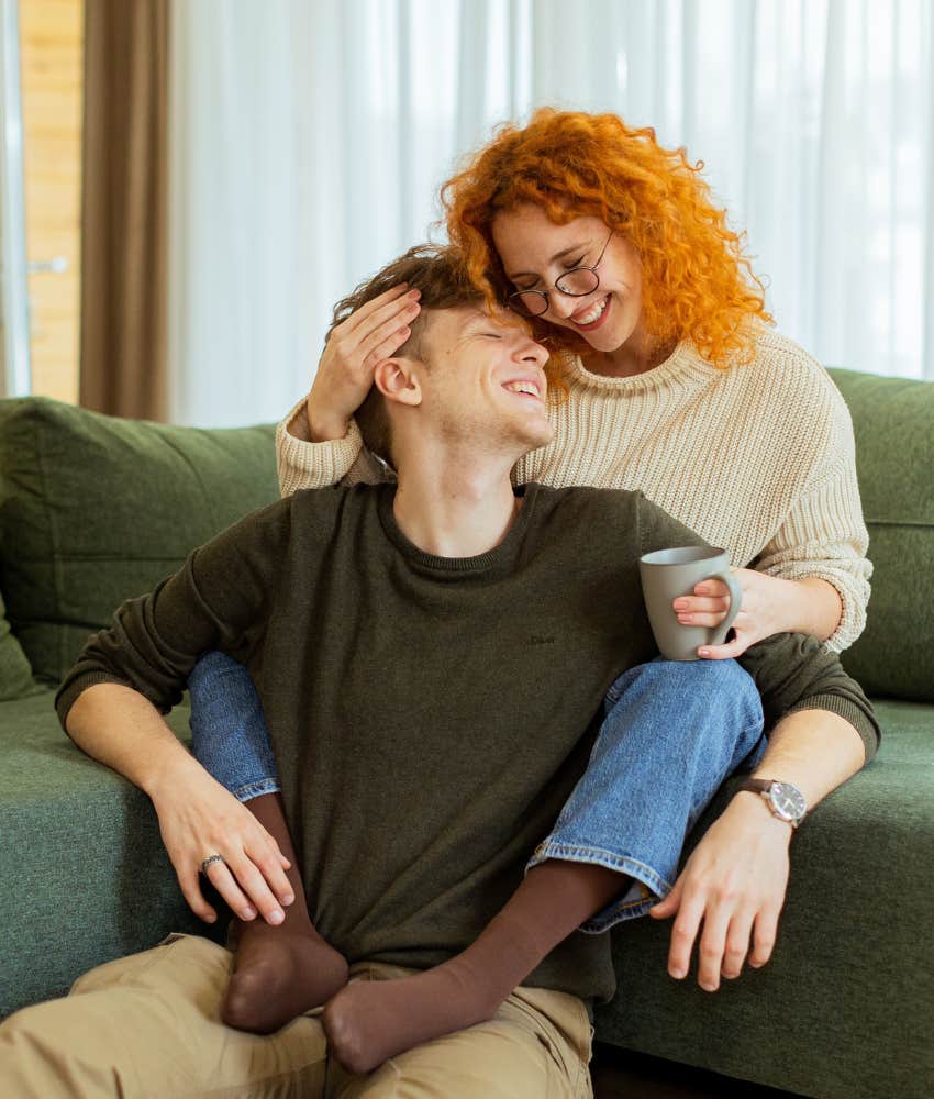 Kind couple share loving moment in an embrace