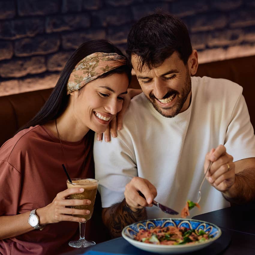 happily married couple who frequently go on date nights