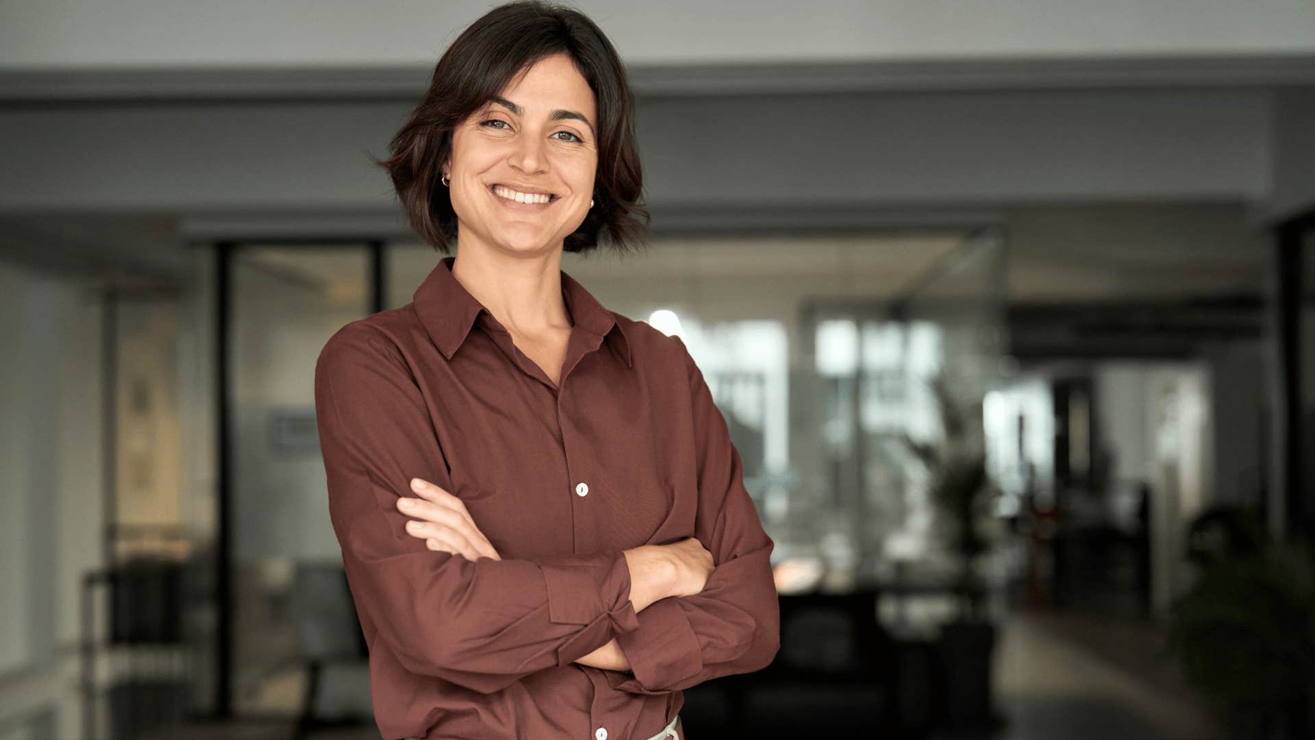woman who is thinking three steps ahead as she pauses before responding