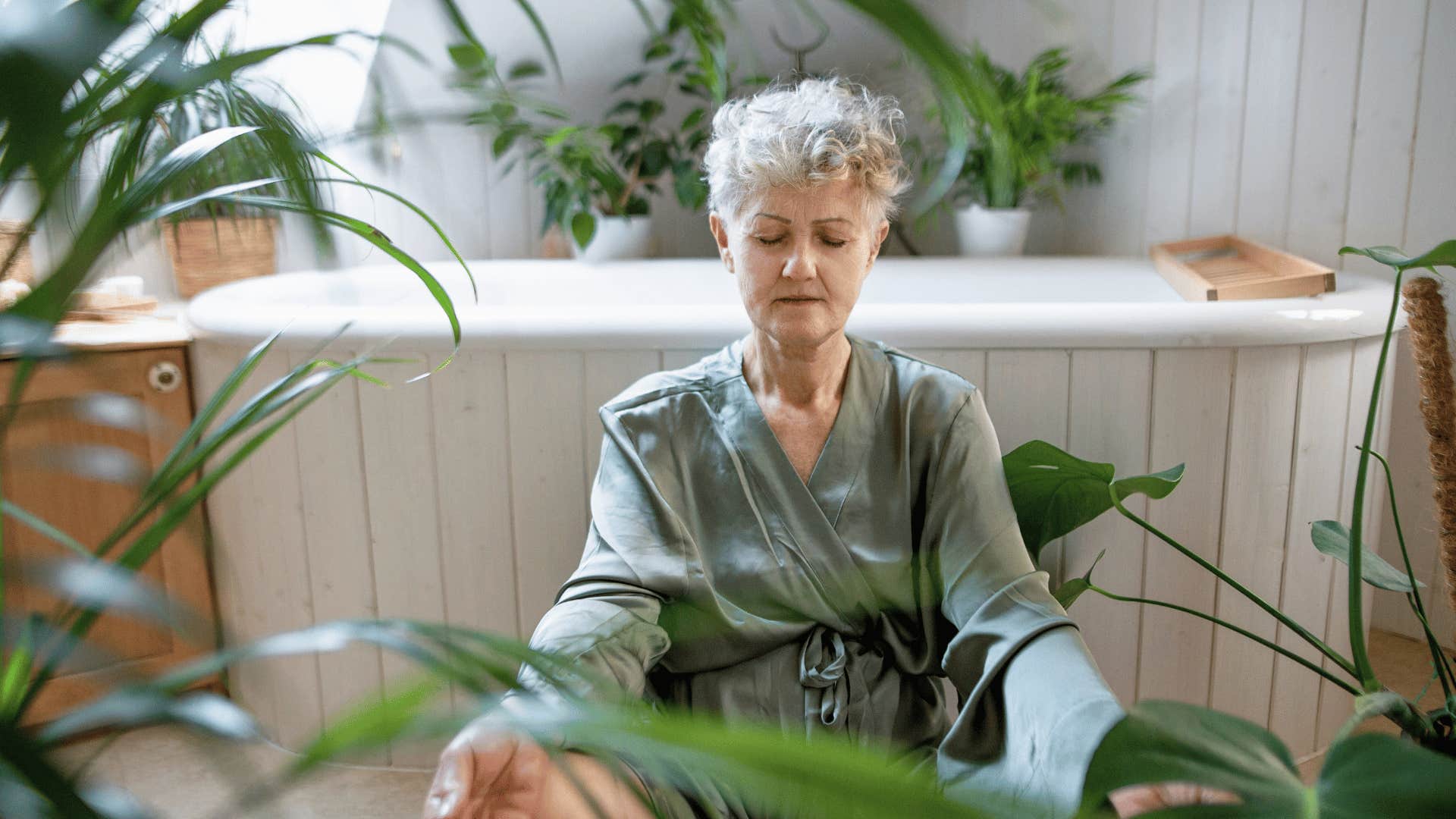 self-reflect or meditate to make life feel happier as you age