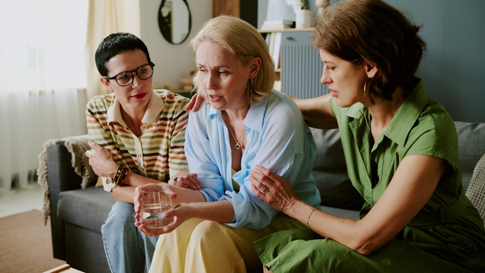 woman who is the emotional anchor in her family as everyone comes to her when something goes wrong