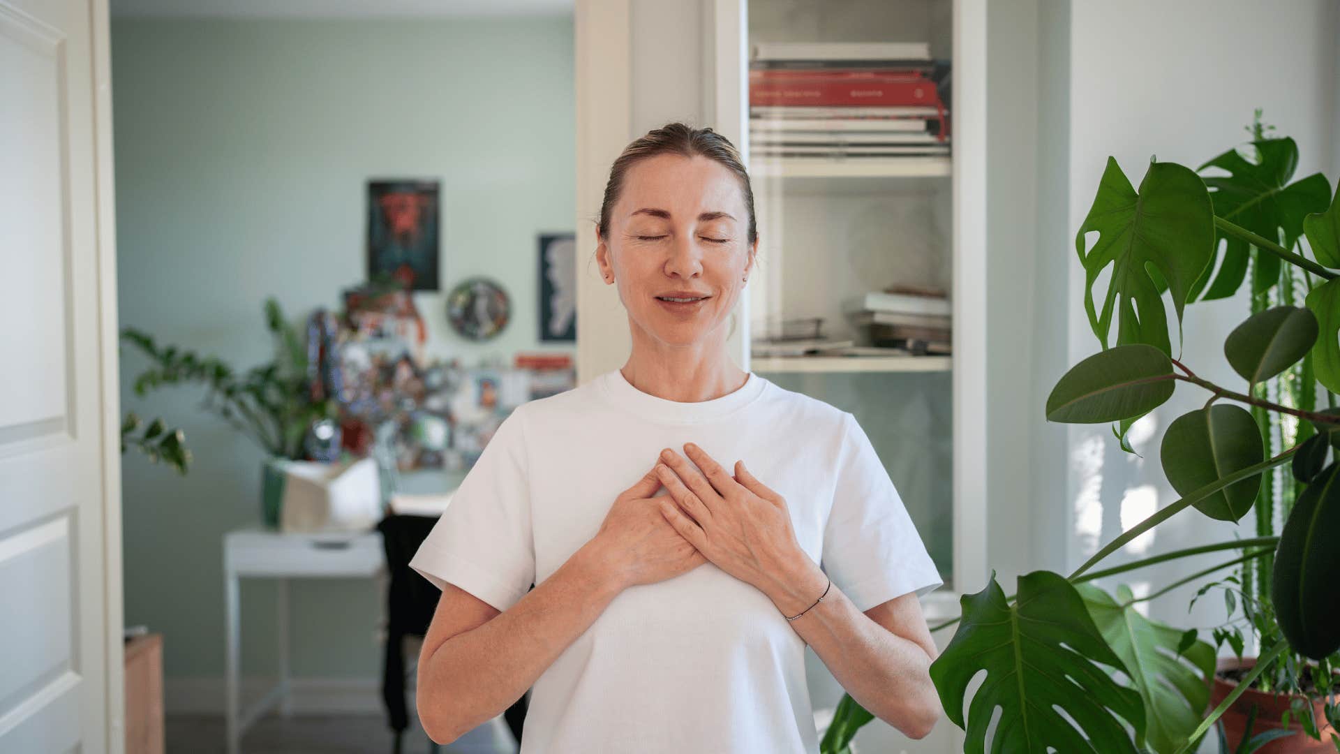 woman who has a strong personality others envy as she stays calm