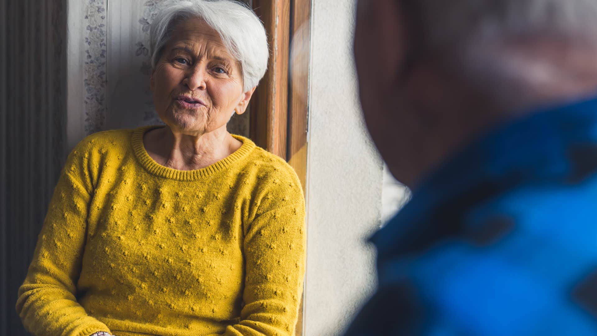 Woman who speaks their mind talking to a partner.