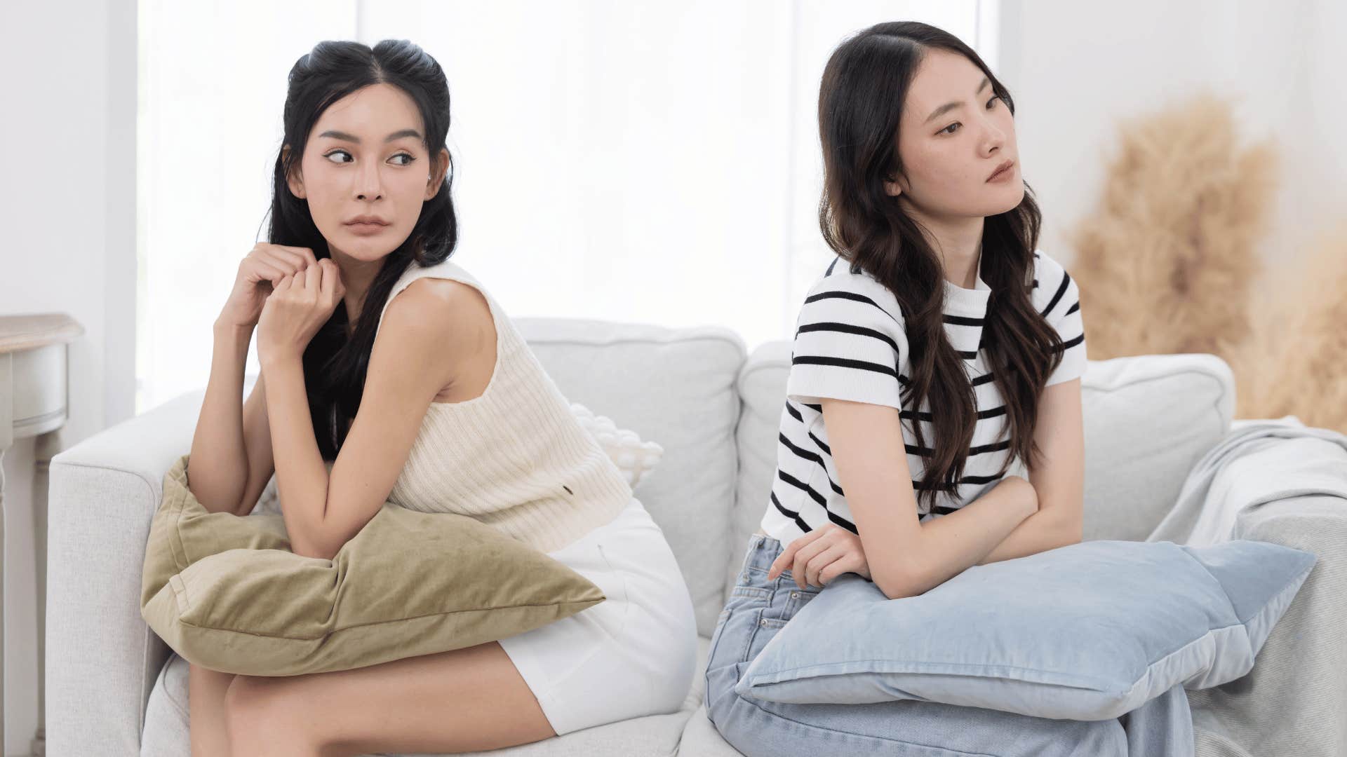 woman who is out to get other woman as she seems very fixated on things she has