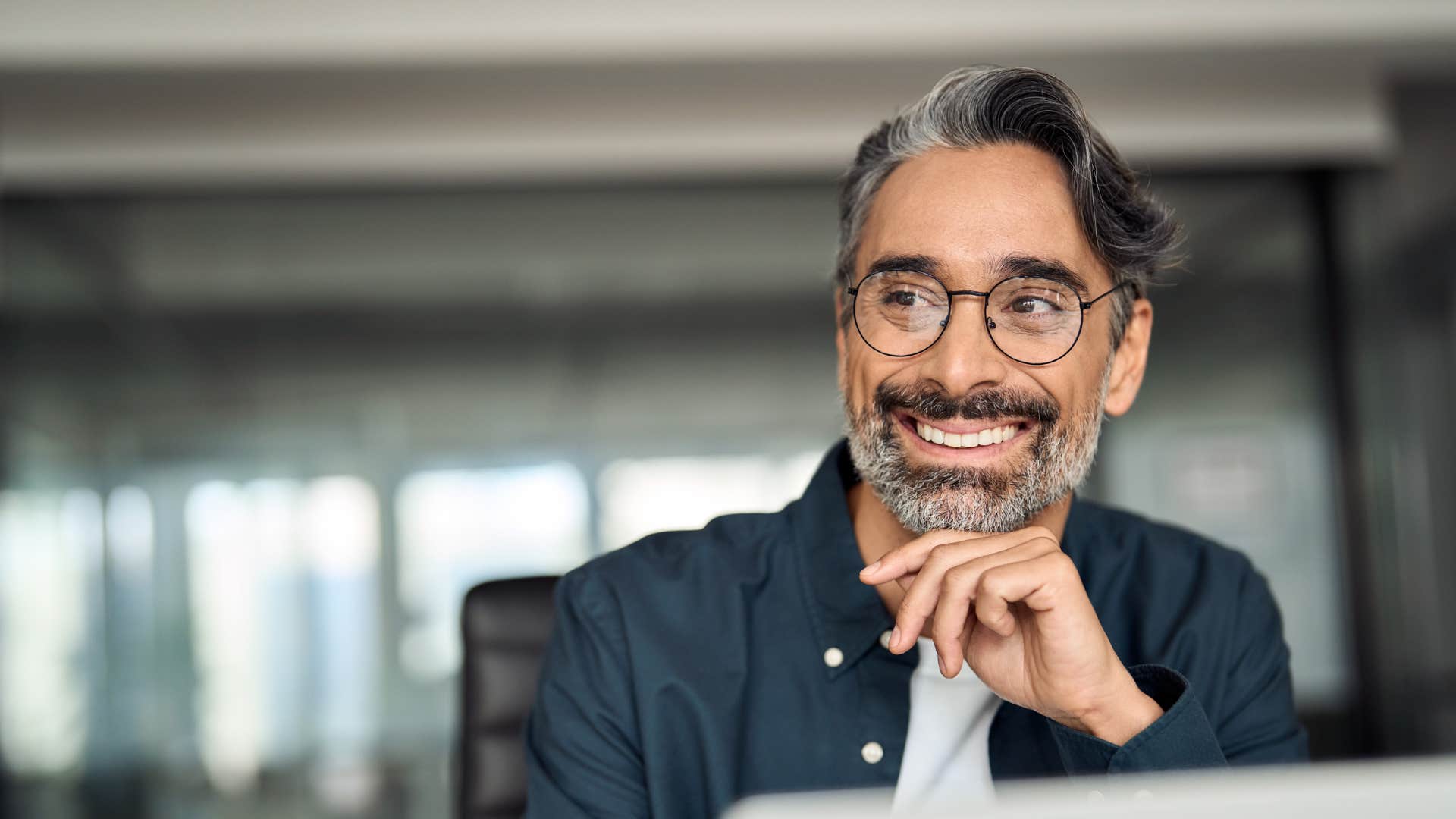 older person smiles at achieving life change