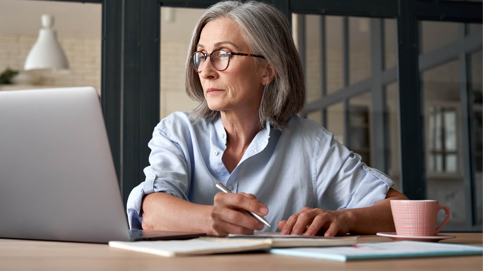 older person makes list for life change