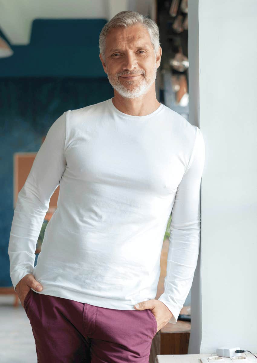 smiling older man showing love feels better when you've done the work