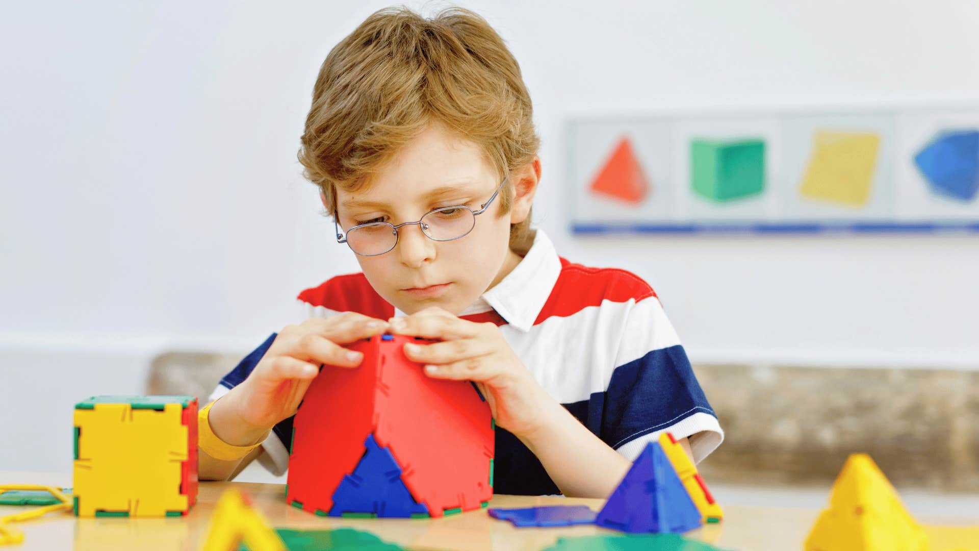 son being different kind of smart building project with his hands
