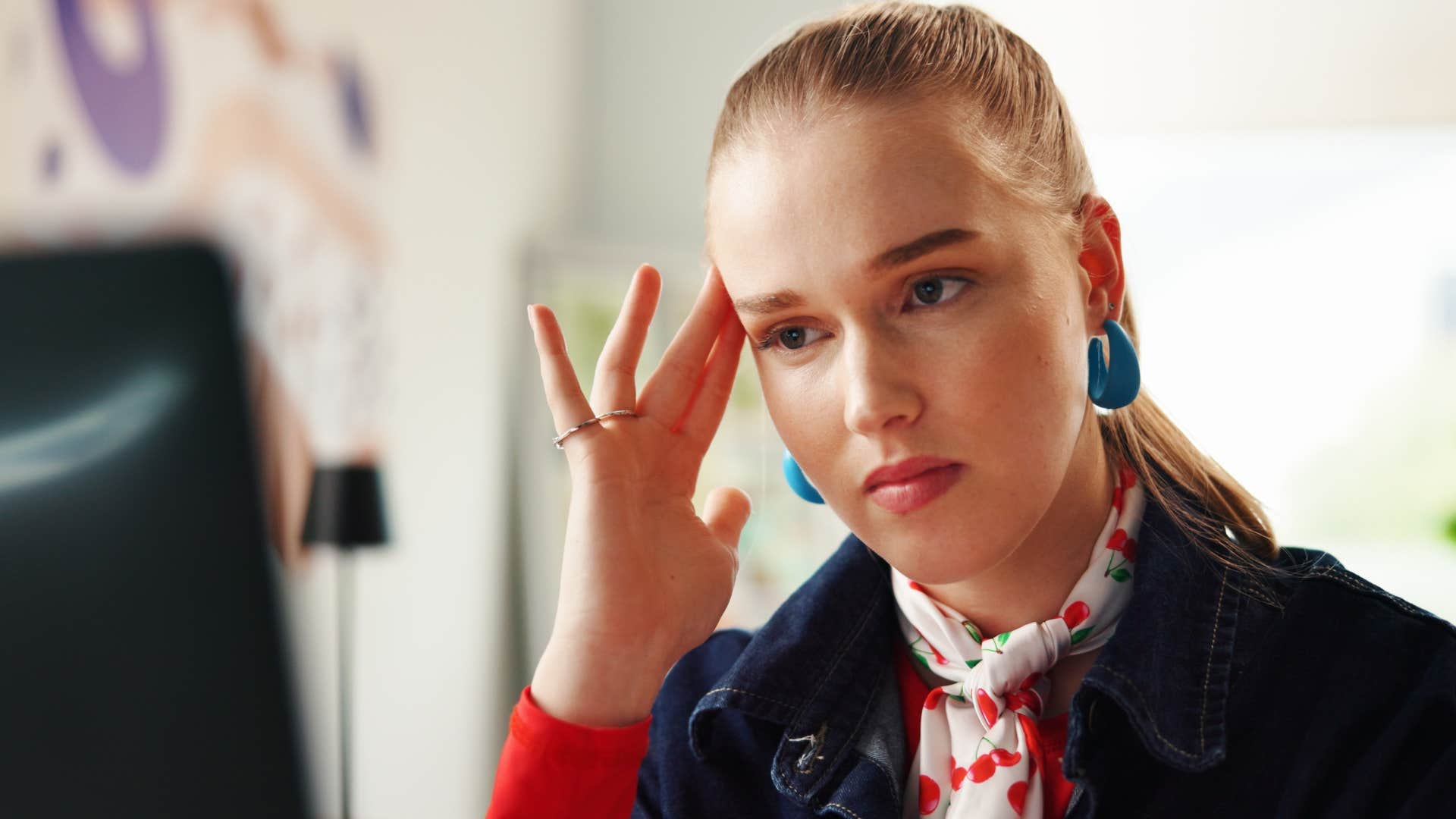 hyper-independent woman working alone on her computer