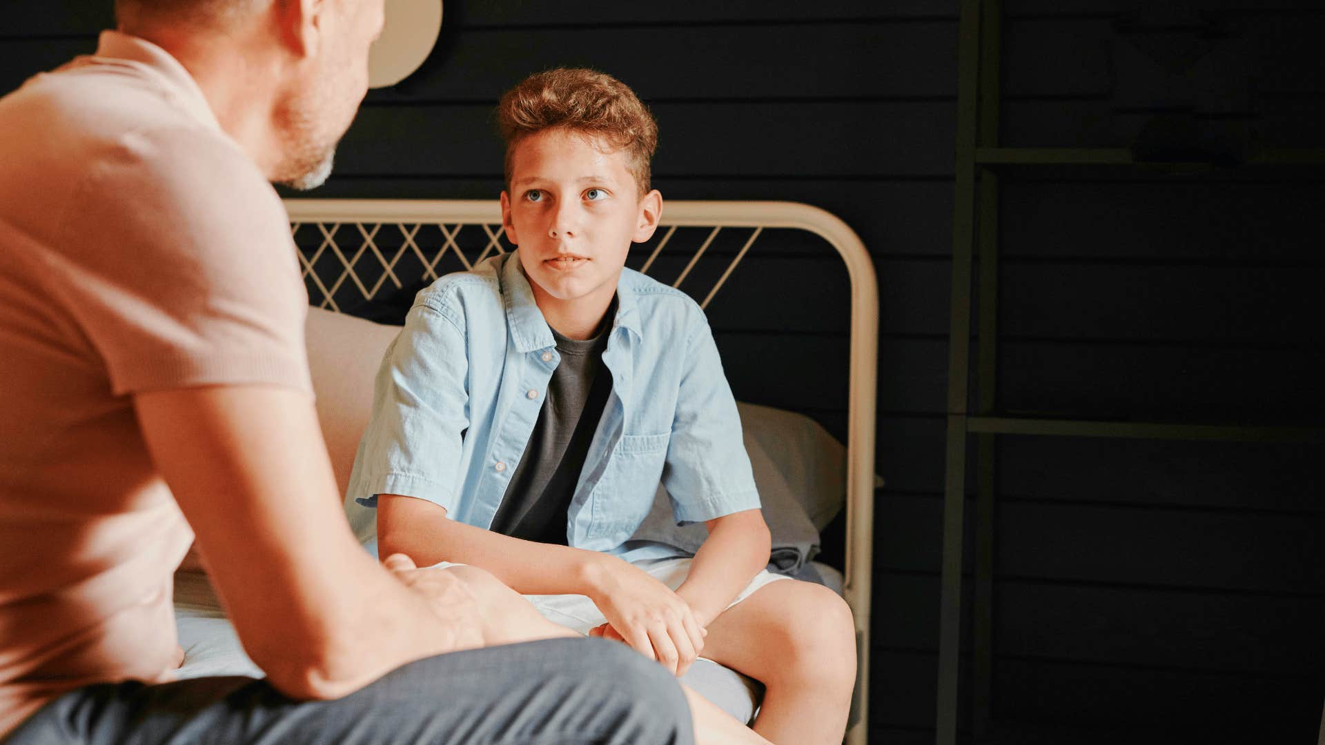 step parent and child listening to each other for better relationship