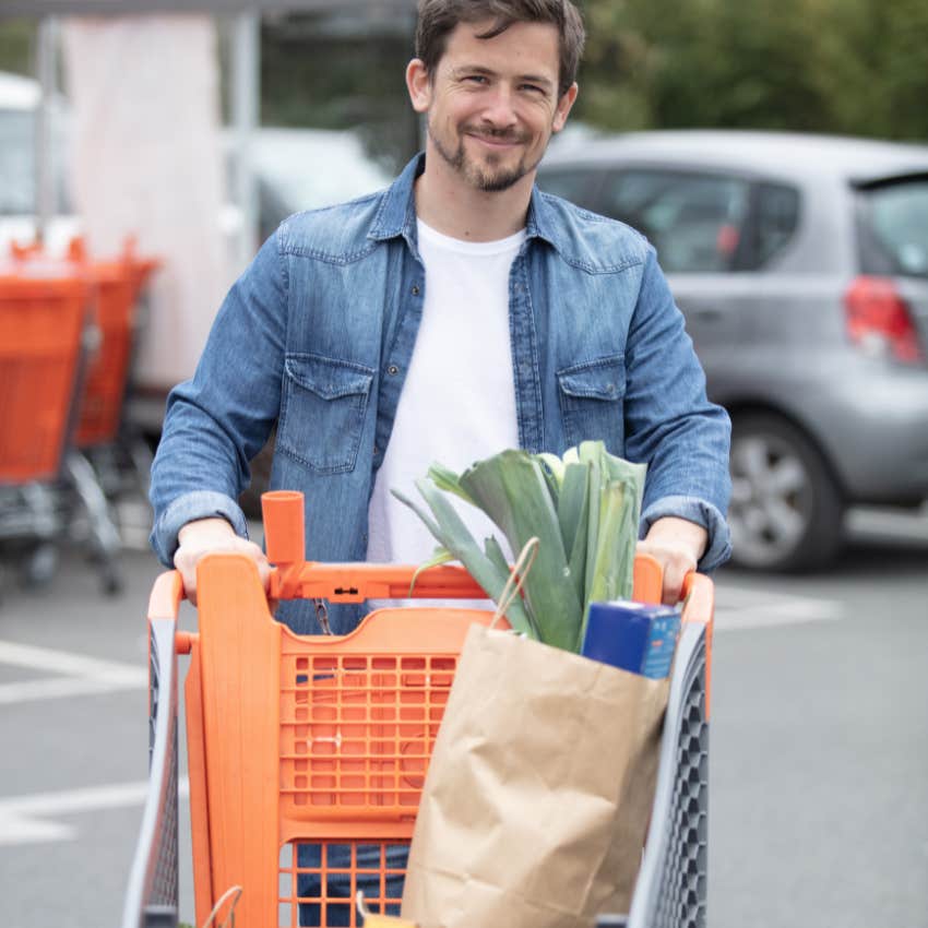 man with shopping cart does returning it mean he's a good person