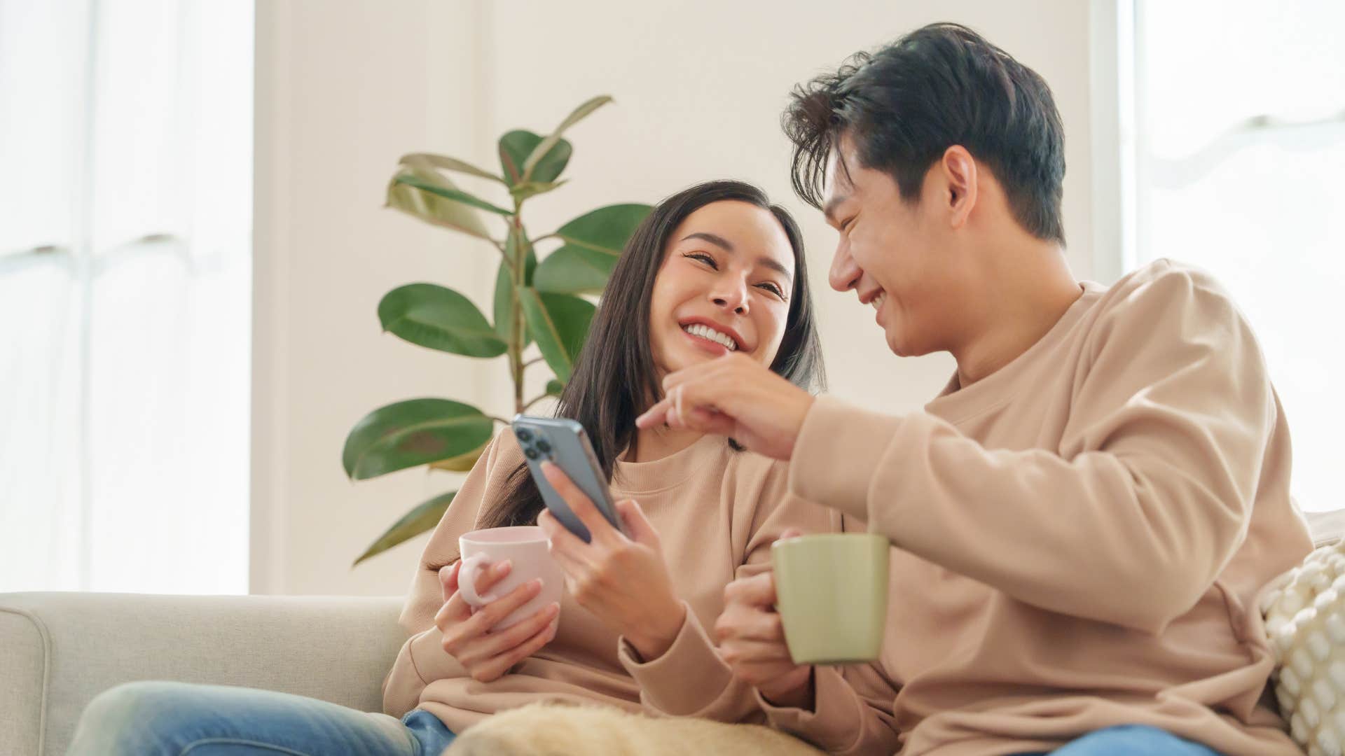 ahppy couple relax showing life is not all about being productive 