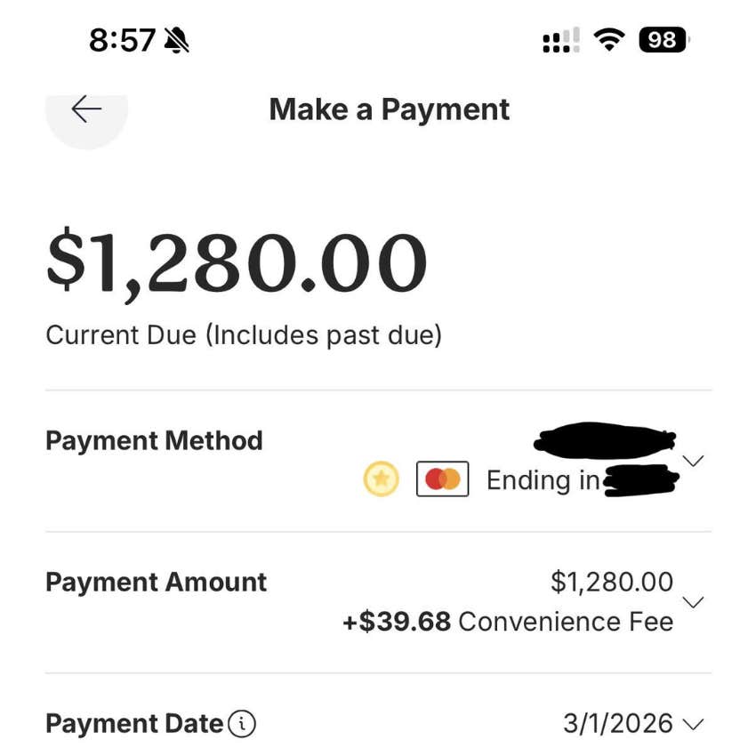 tenant furious apartment complex charges convenience fees reddit