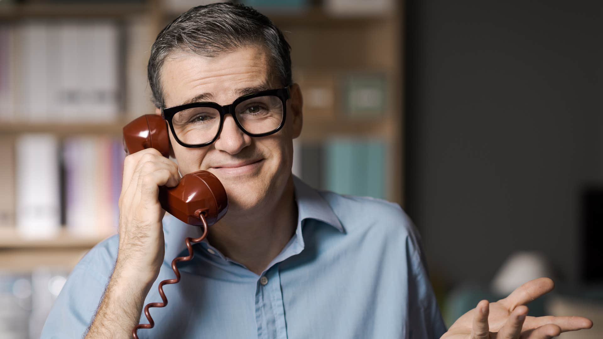 smug man on phone saying that's just the way things are