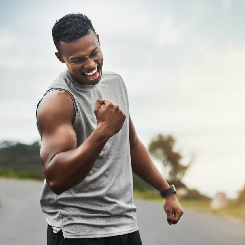 man who follows model of traditional masculinity