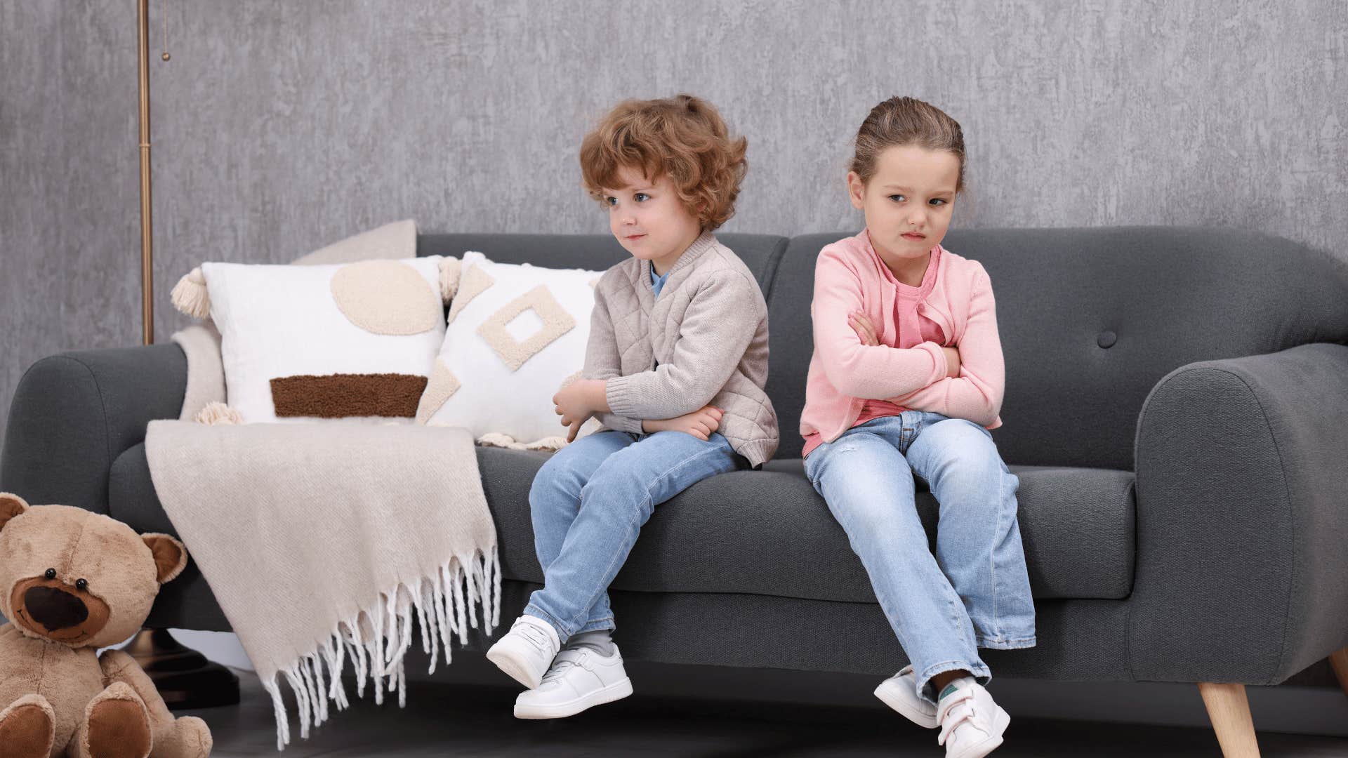 little kids figuring out on their own how to solve disagreements with friends