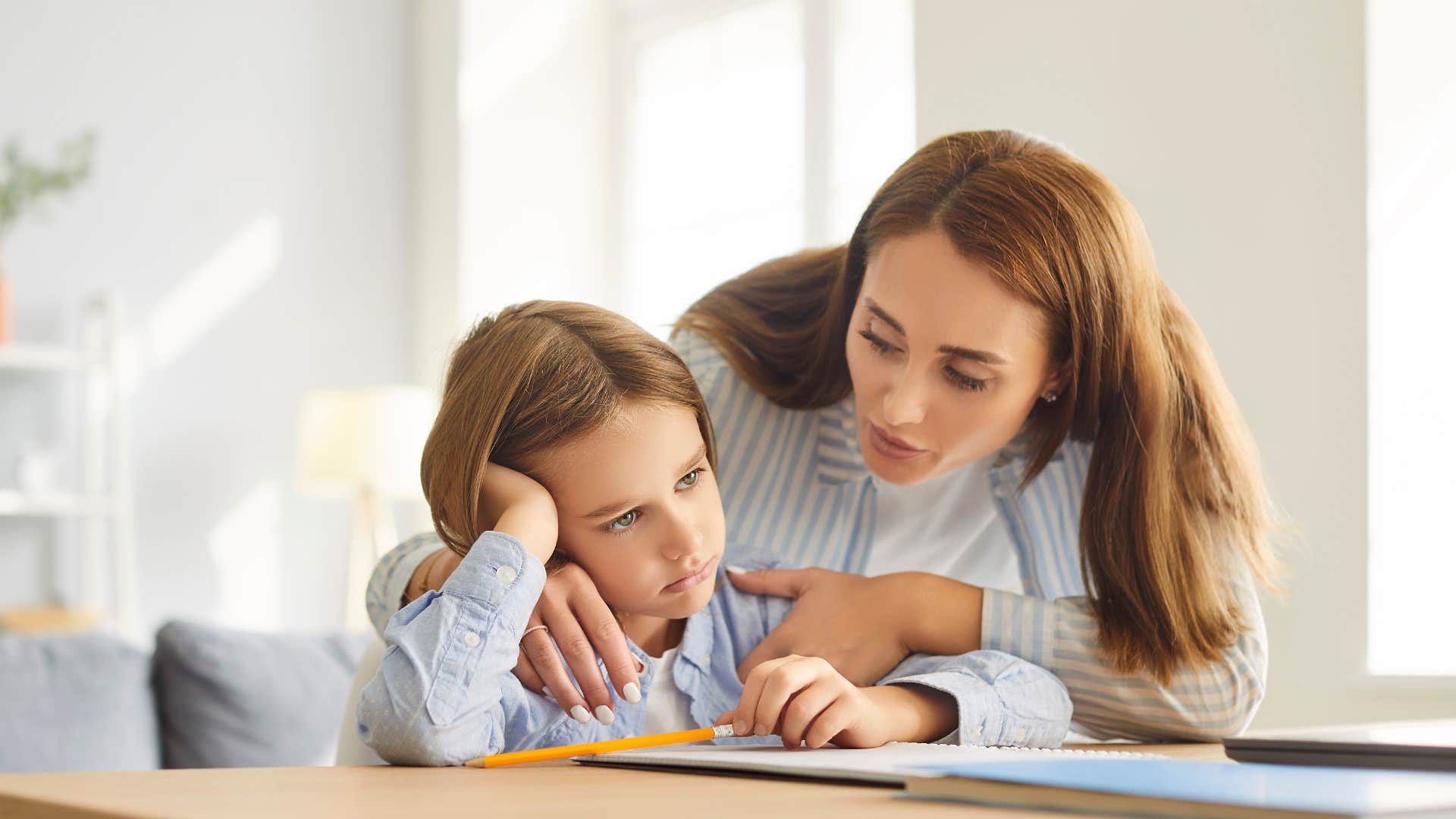 mom lying to her daughter after conflict to control her behavior