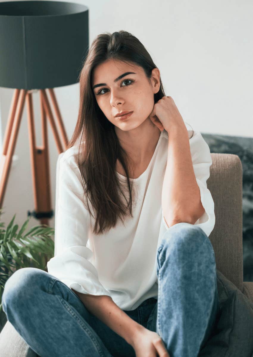 thoughtful young woman unlocking her memory palace