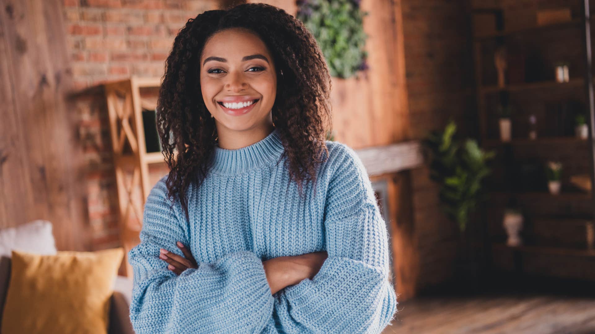 unbothered woman feeling personally fulfilled