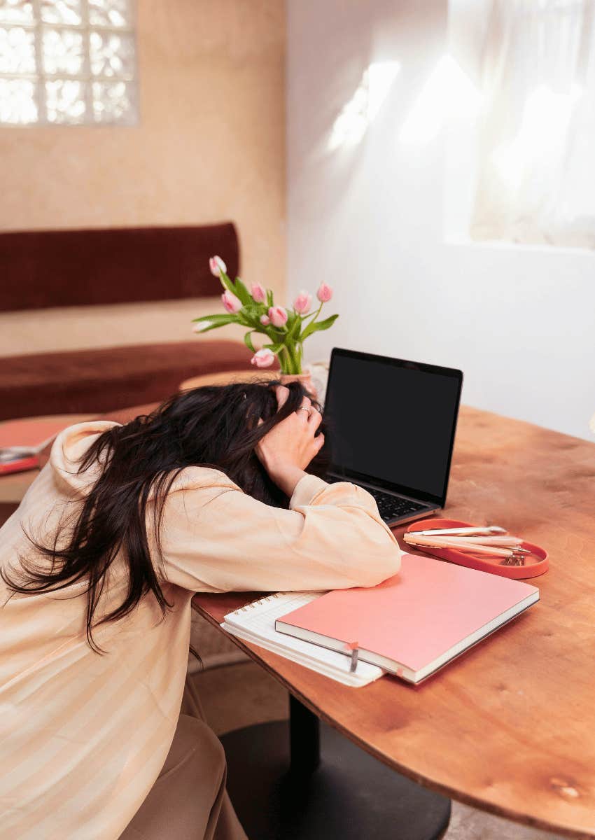 without coffee woman learns she's exhausted
