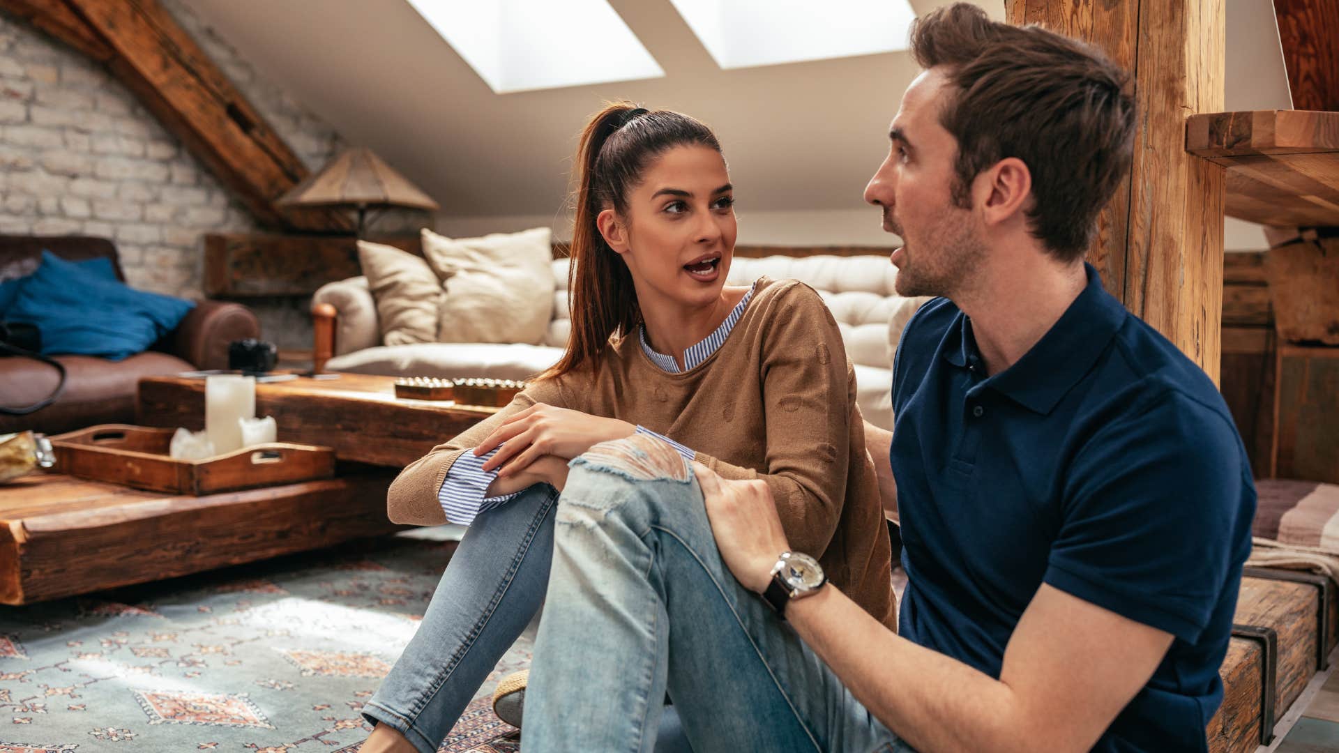 wife talking to husband where interactions feel transactional