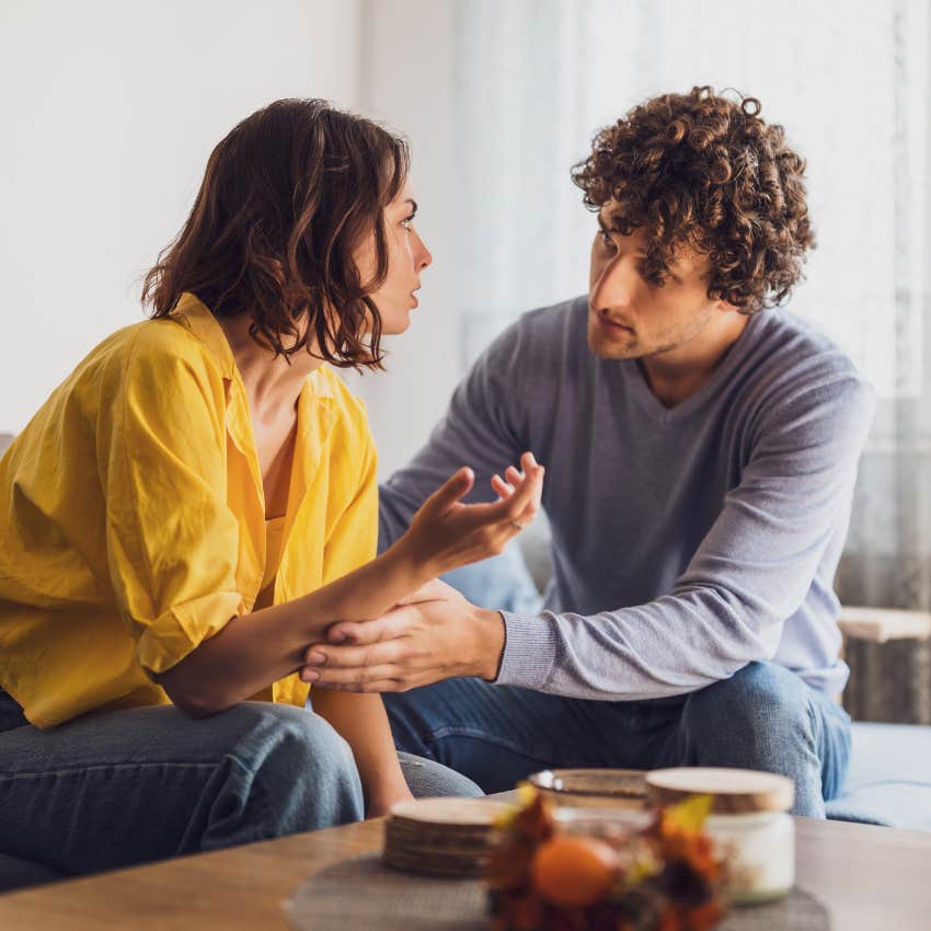 couple working out their differences without using loyalty test