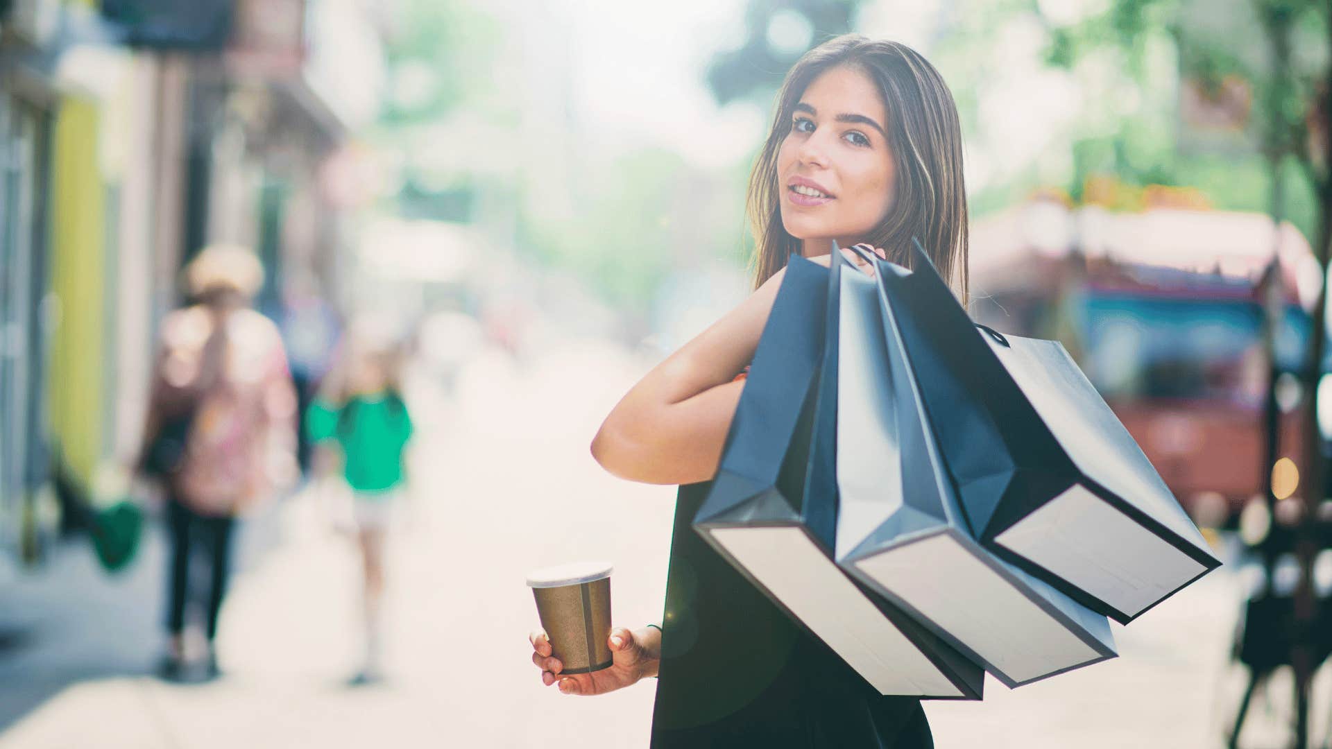 women who respect themselves take themselves on a shopping spree