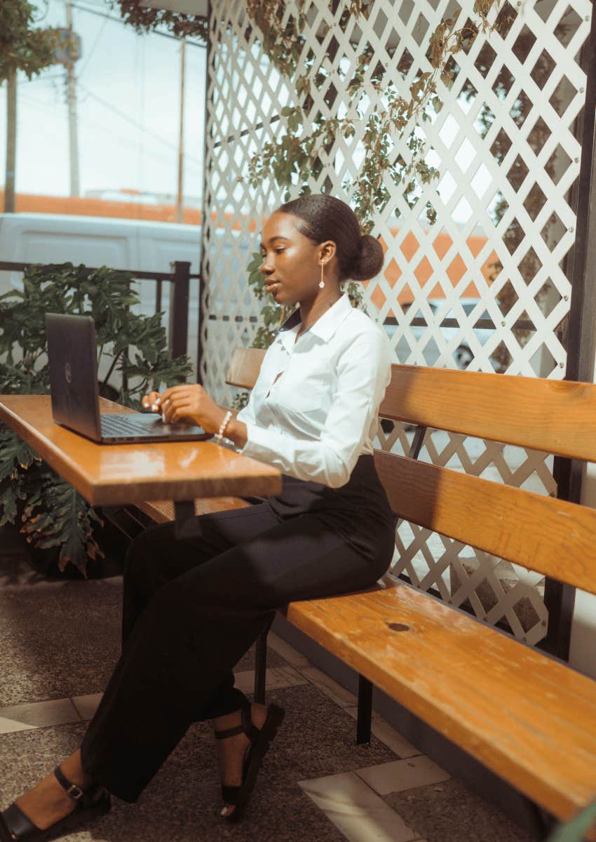 woman used to being alone makes the strongest partner because they've learned not to depend on anyone