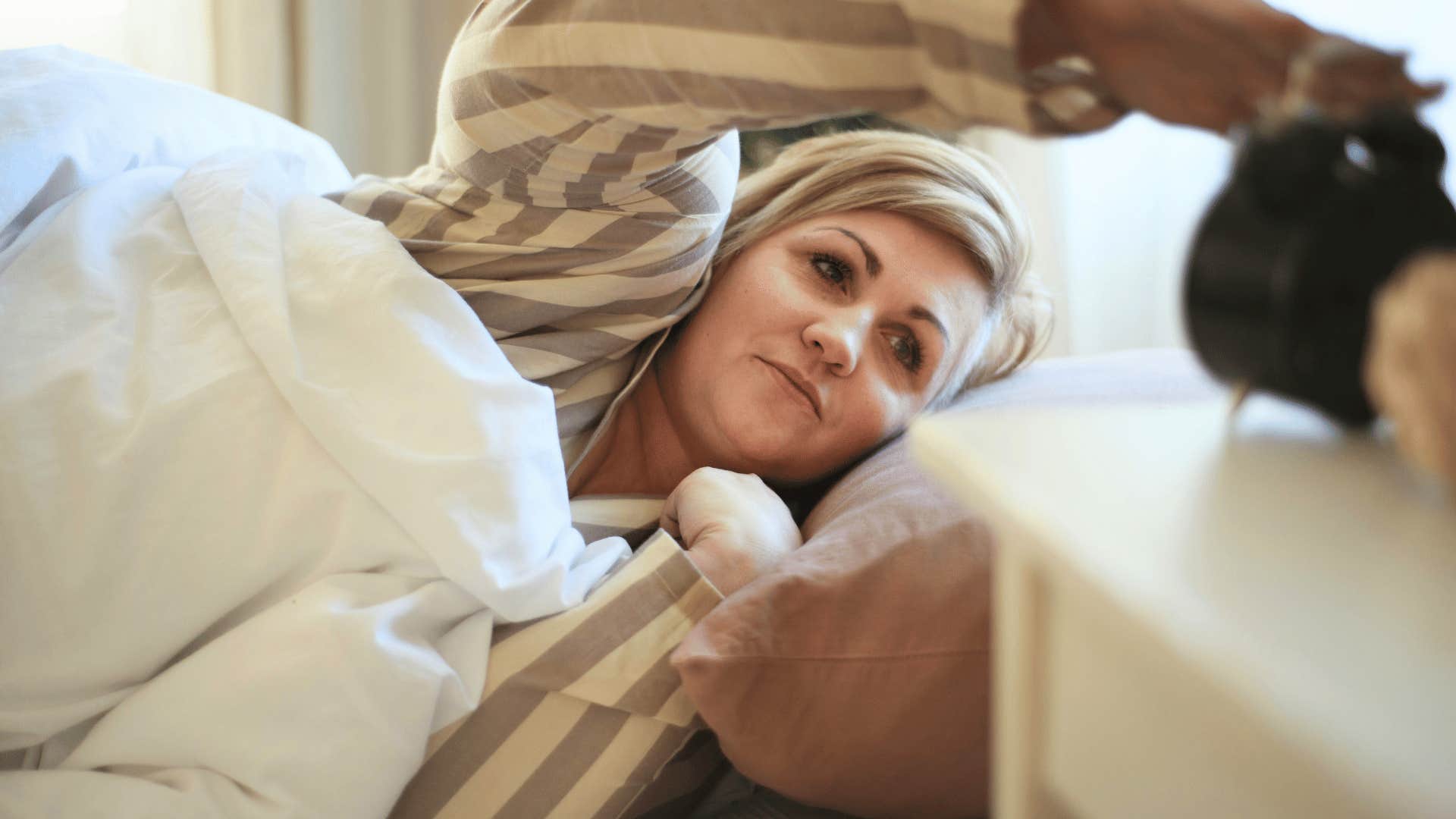 woman starting waking routine to help when things feel like too much effort