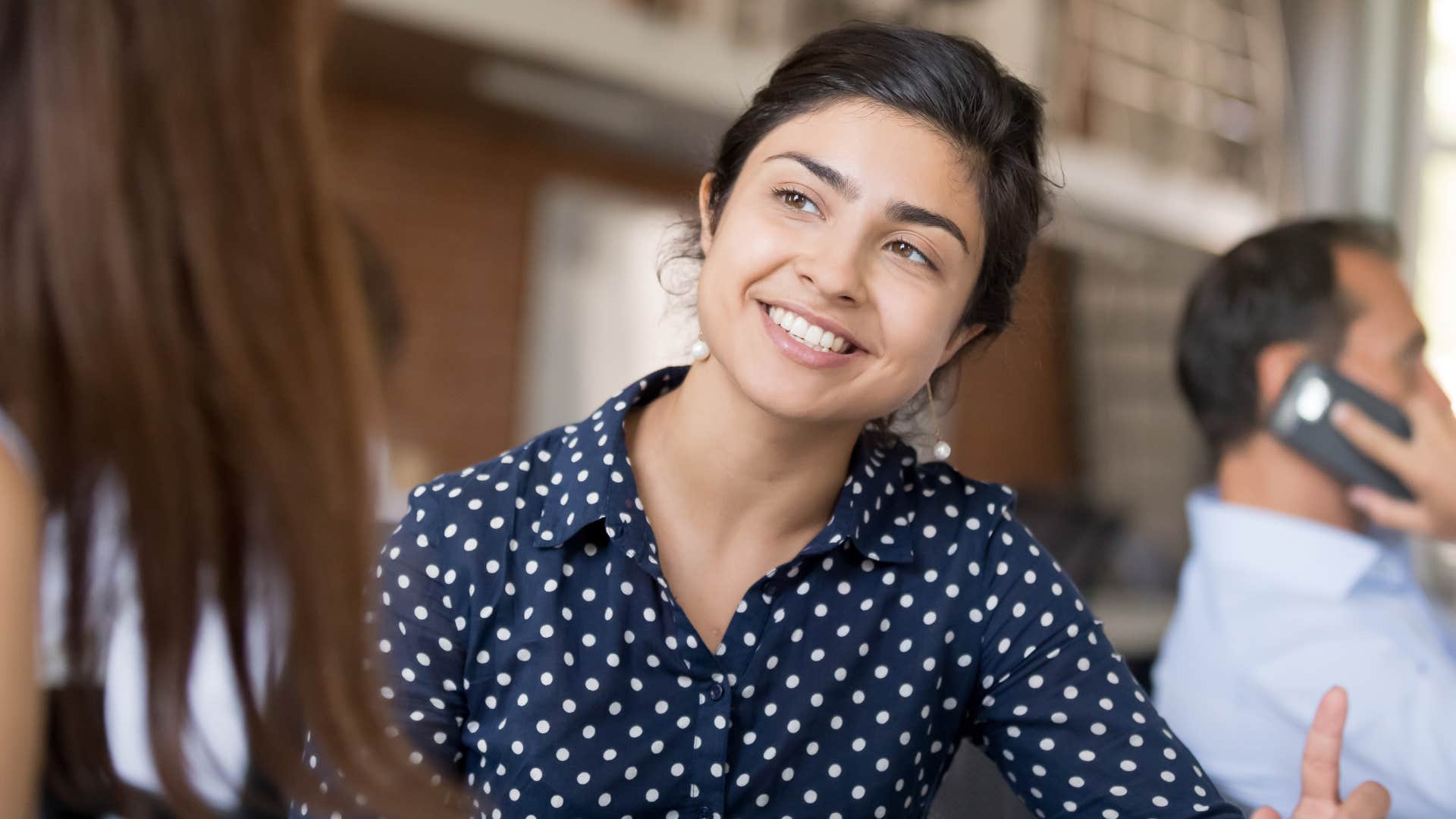 confident woman who refuses to be pushed around