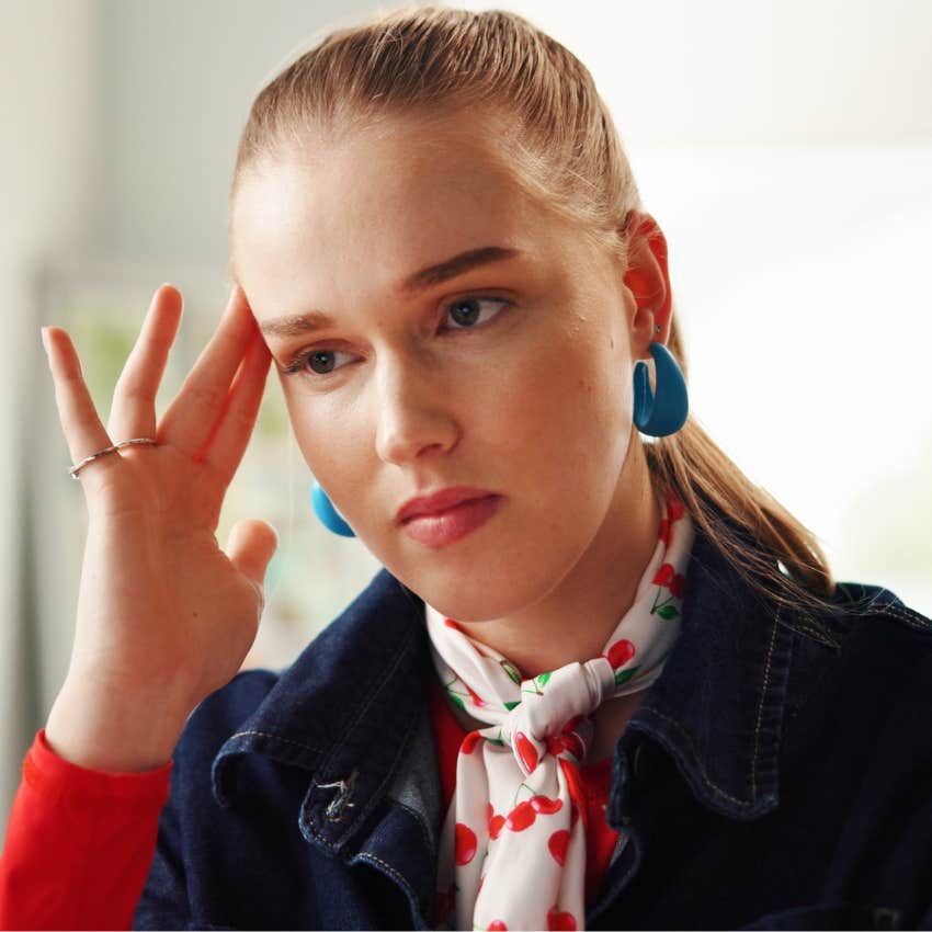 annoyed woman who's more stressed than she realizes