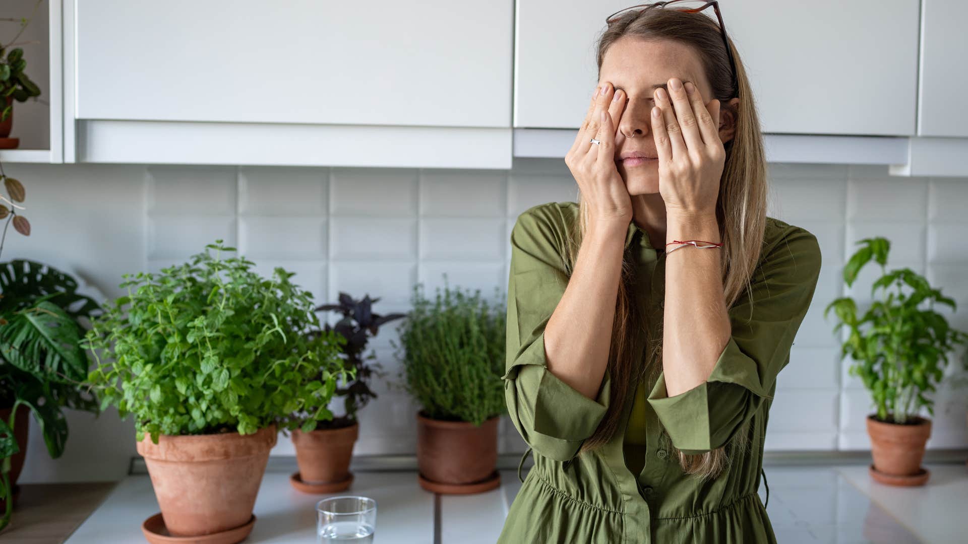 Woman struggling with pressures to make the right choices.