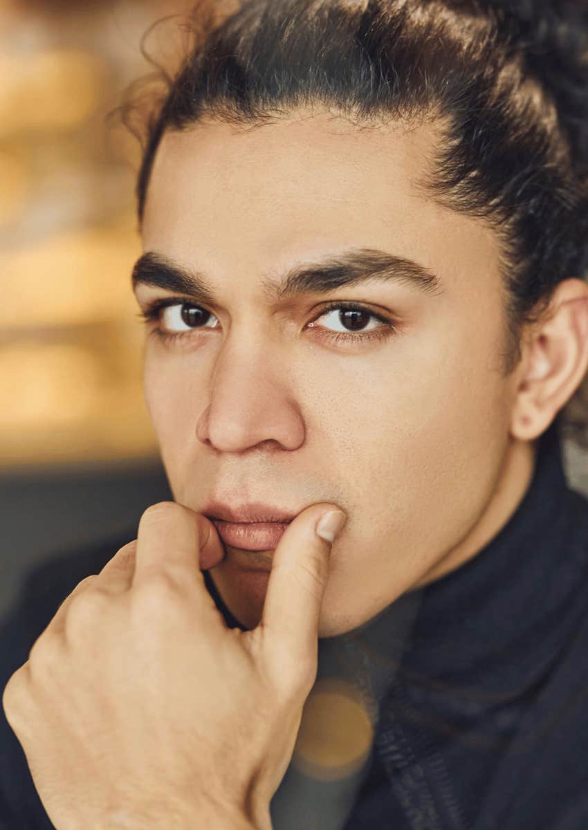 young man with emotional strength protects his energy with firm boundaries