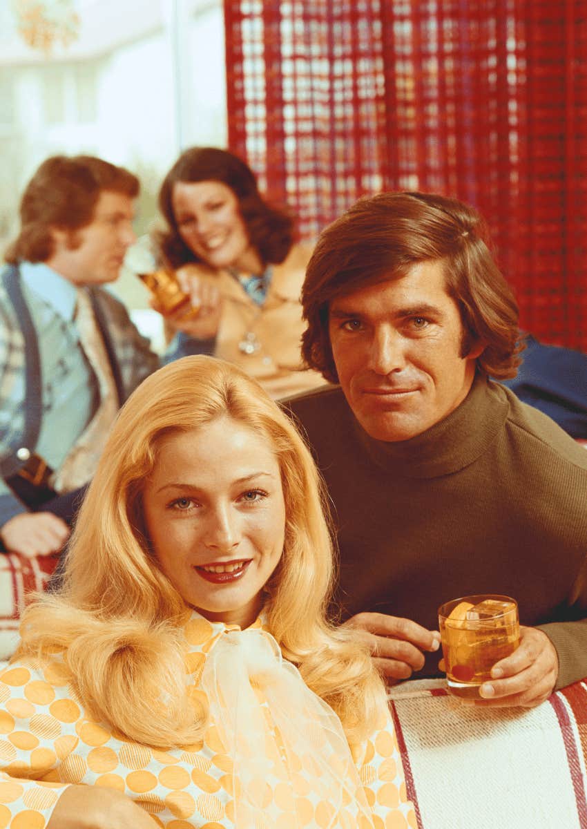 1980s couple getting to know each other