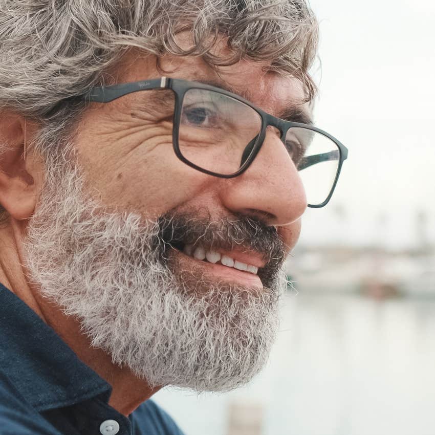 intellectual man in a conversation listening more than speaking