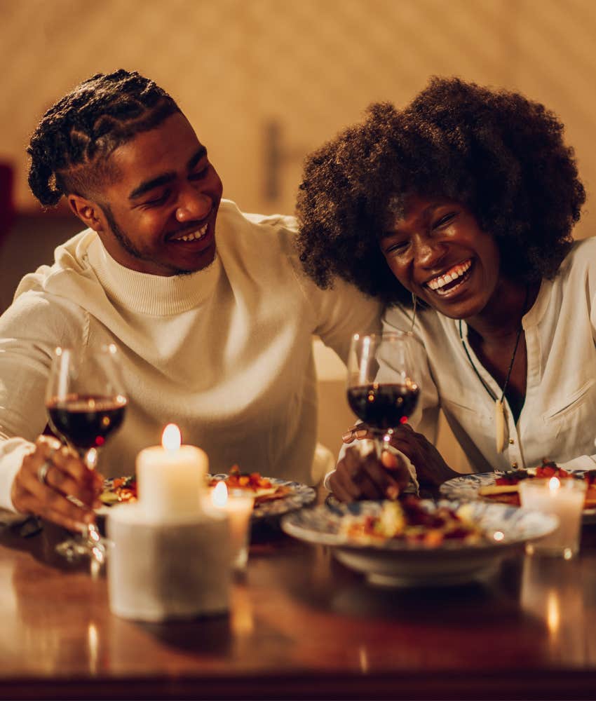 loving couple share meal to show appreciation