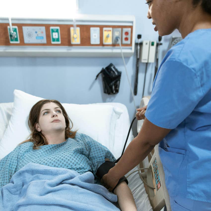 patient without insurance in hospital