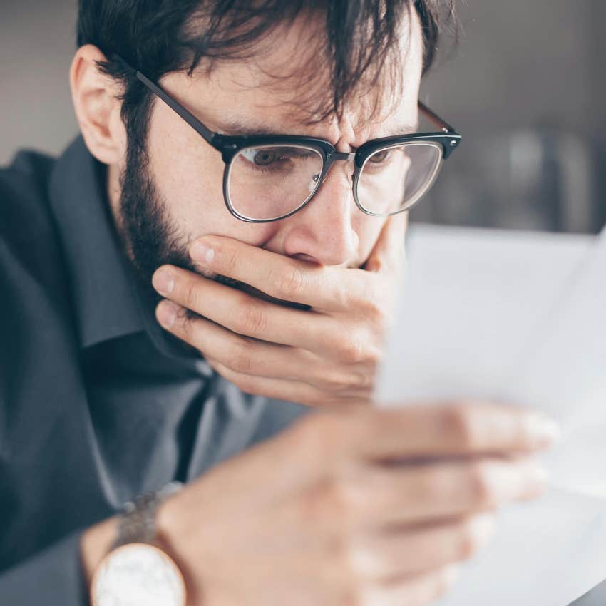 man shocked by his medical bills