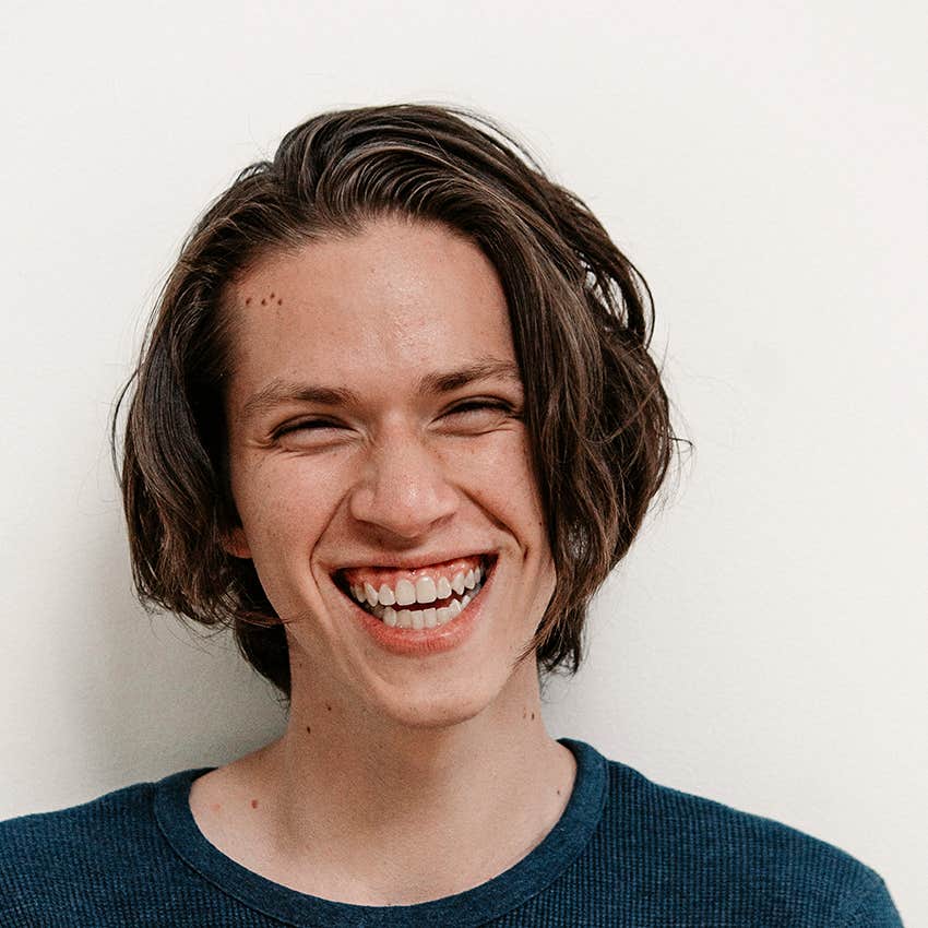 man with natural smile