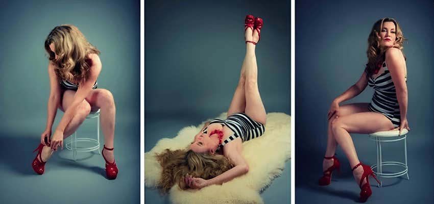 author's 1950s photoshoot