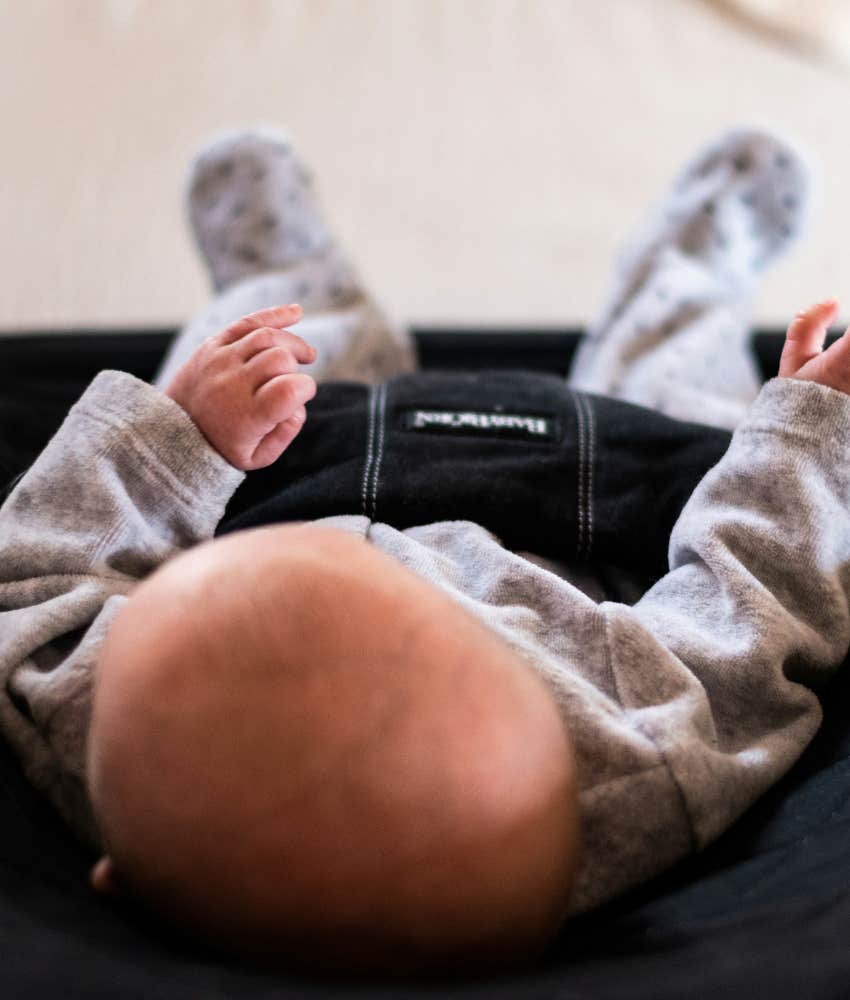 baby in carrier seat