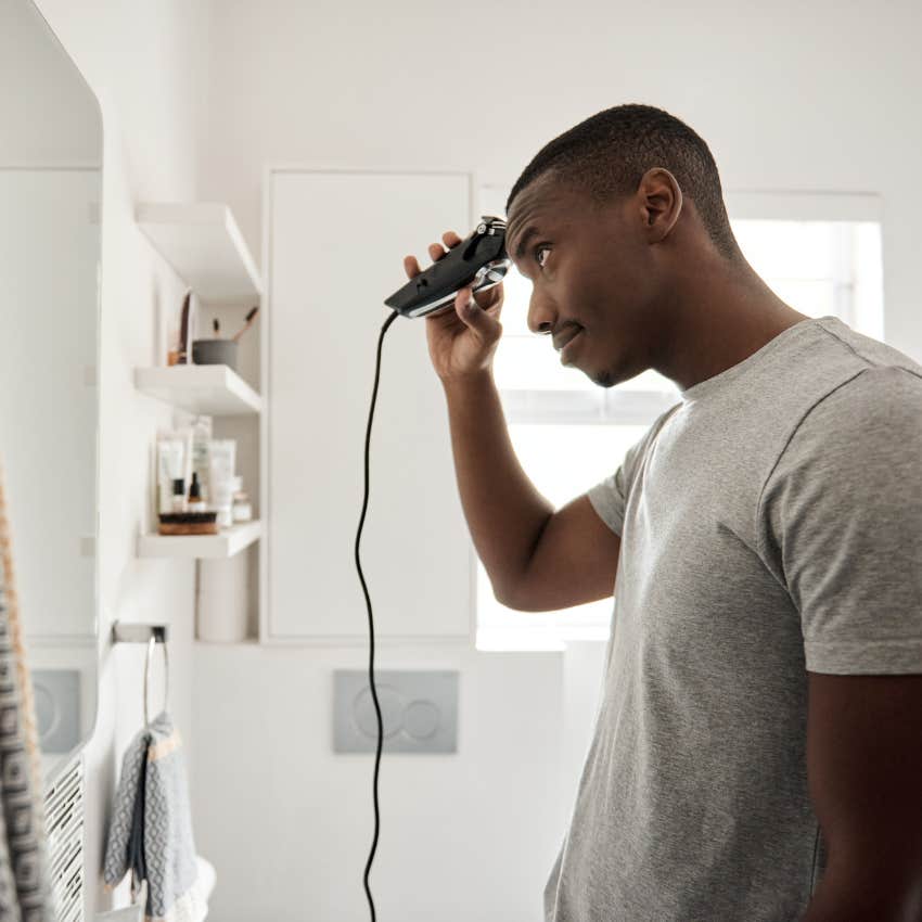 man who decided it's time to go bald