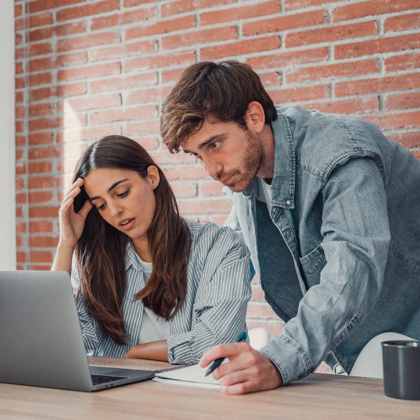 woman frustrated with husband