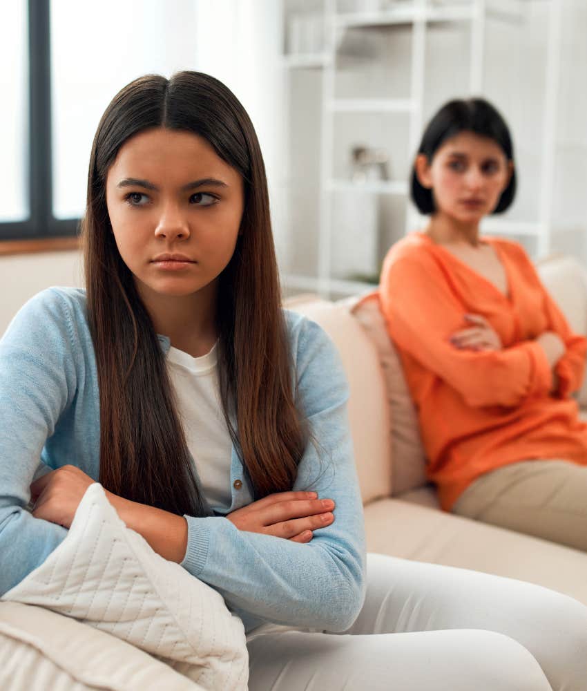 angry teen thinks they hate parent