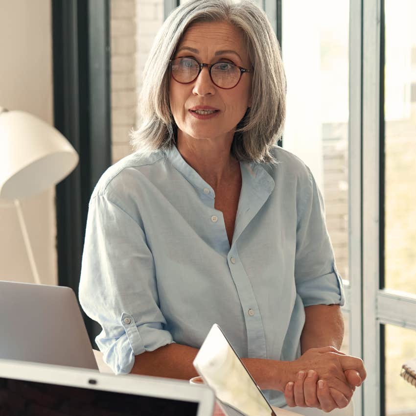 boomer boss telling colleague the early bird gets the worm in an office