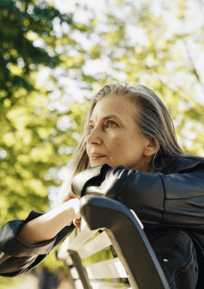 confident woman spending time outside