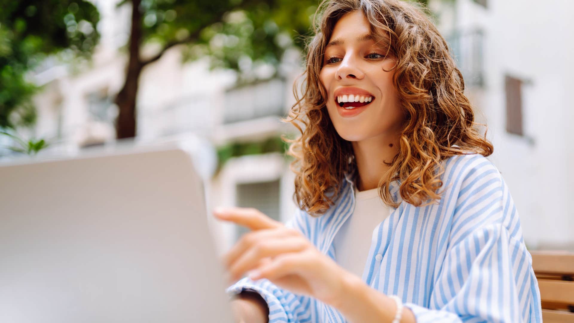 incredibly resourceful woman working on a laptop